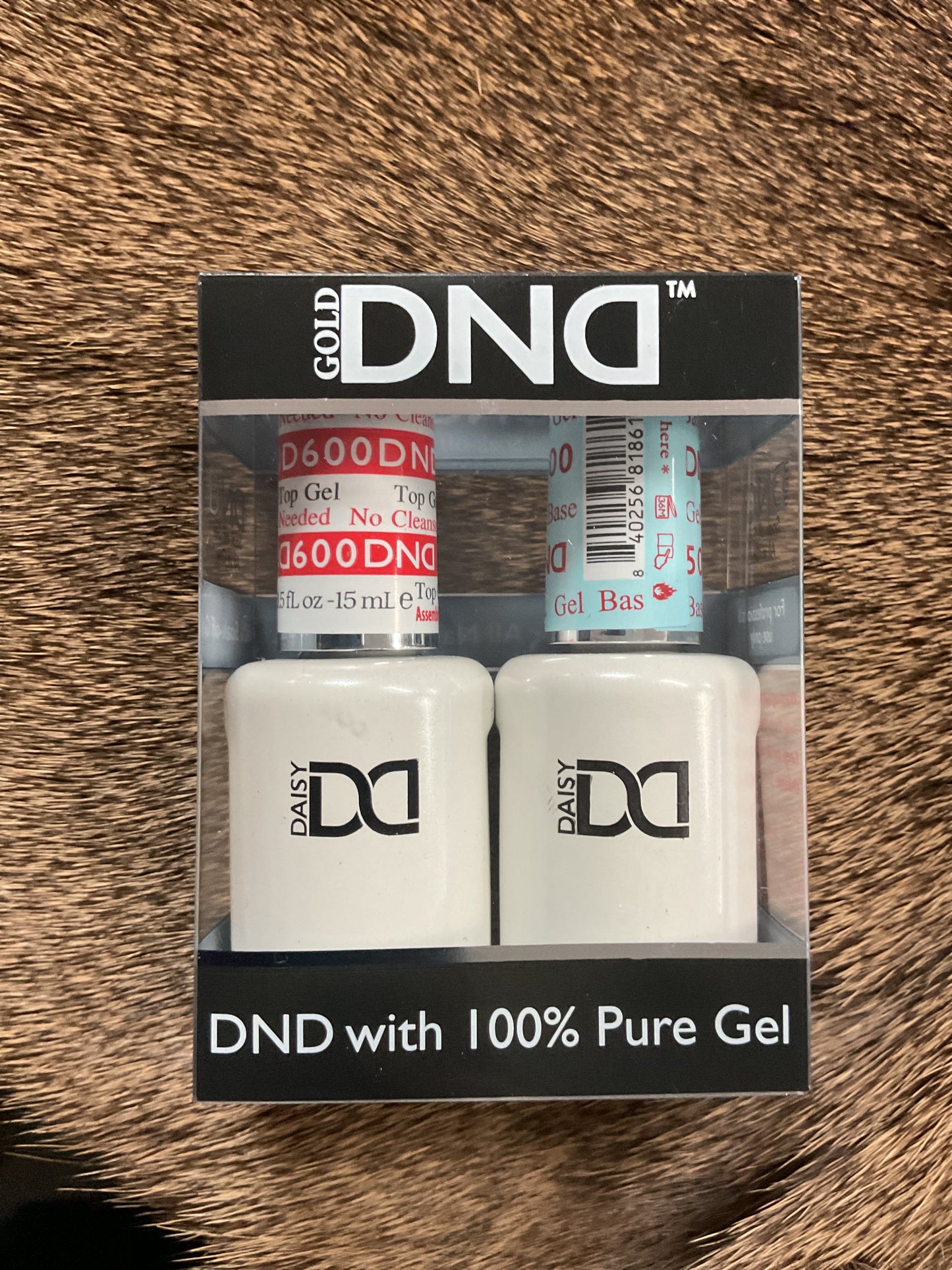 DND Gold Gel Nail Polish Set- Base & Top Coat