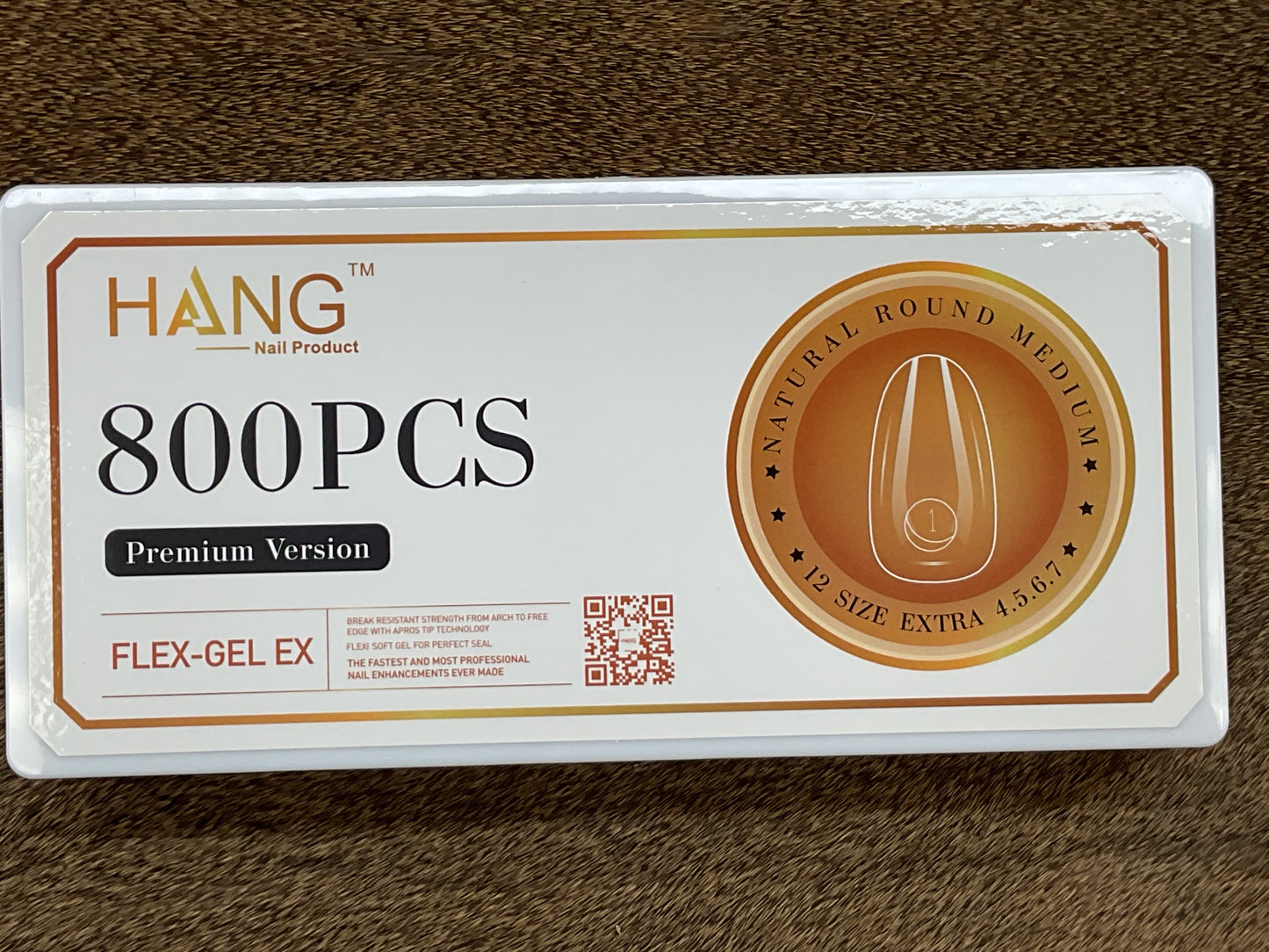 HANG Flex Gel-X, Round Medium Nail Tips 800PCS