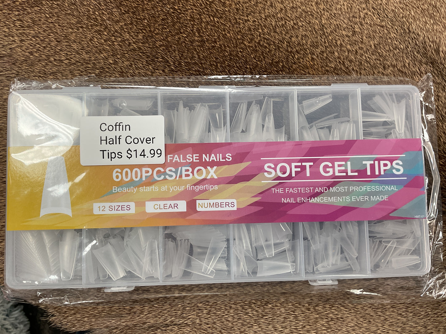 Soft Gel Half-Cover Coffin Nail Tips